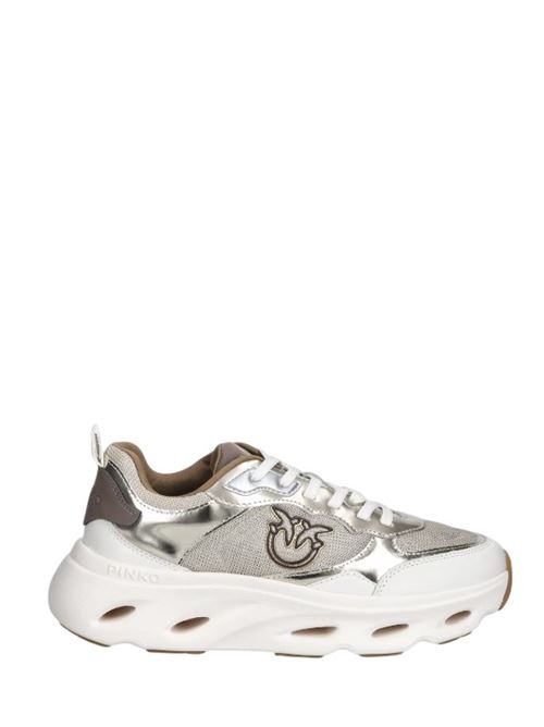 Sneakers Pinko in pelle con inserti in nylon Pinko | SS0167P144Z22.MESH/MIRROR